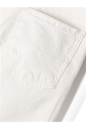 white cotton jeans PAOLO PECORA KIDS | PP3417GESSO